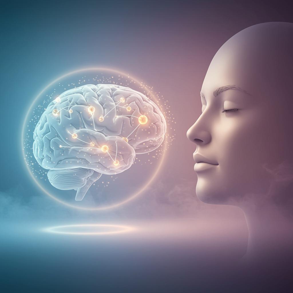 Magnesium l threonat sorgt im gehirn für bessere mentale fitness und konzentration. illustration.