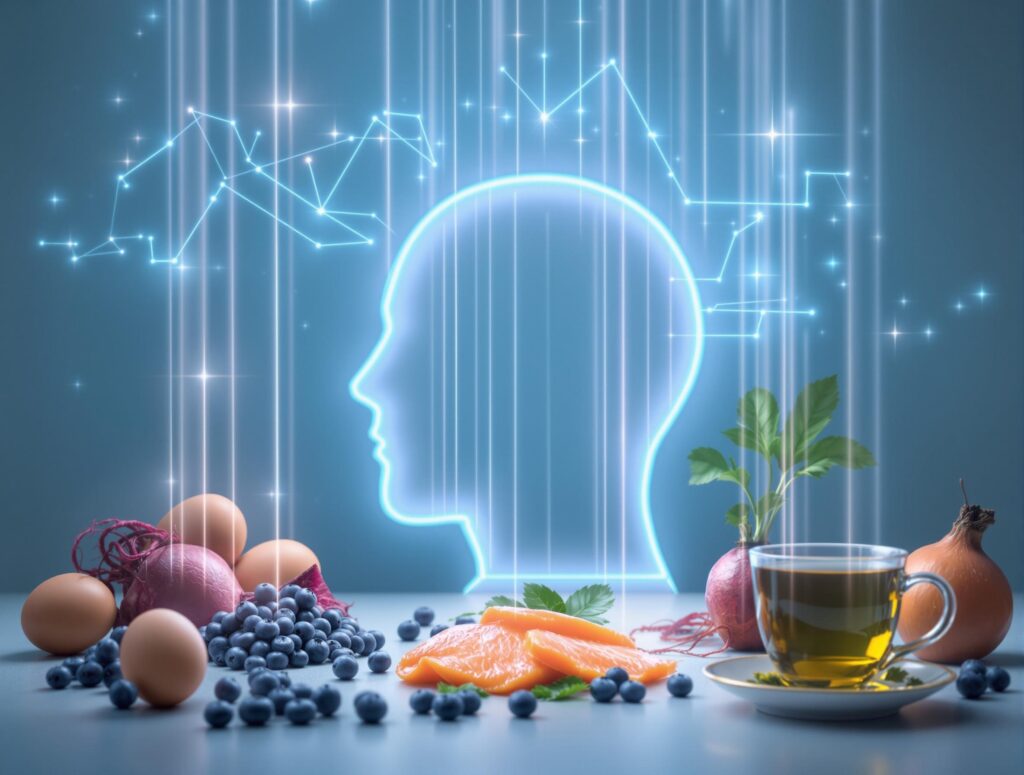Superfoods gegen brain fog sind eier, heidelbeeren und rote bete.